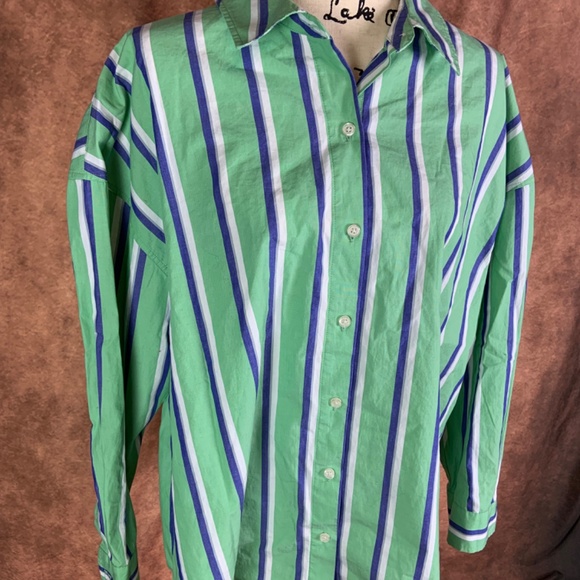 Future Collective by Reese Blutstein button up striped shirt - Picture 6 of 7